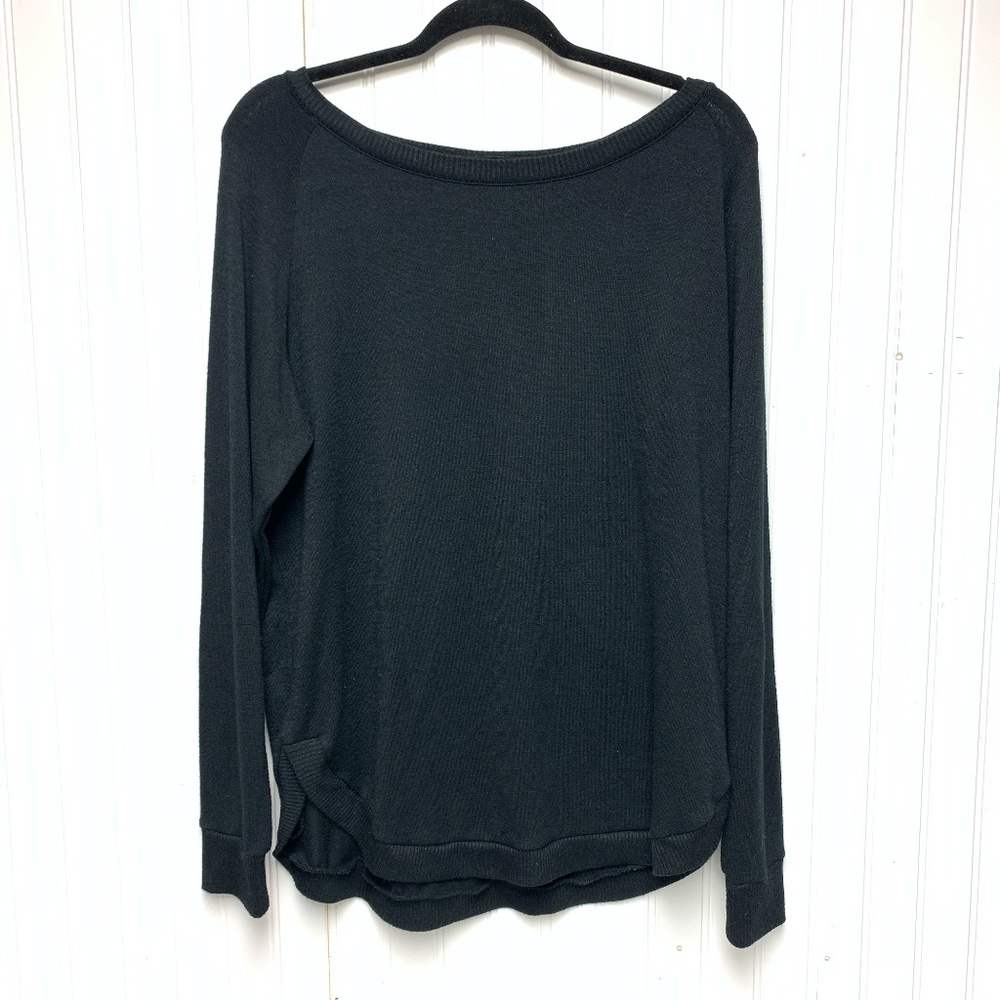 GAP Black Long Sleeve Softspun Raglan